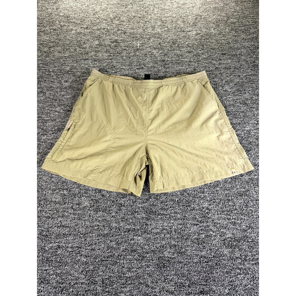 Royal Robbins Hiking Shorts Mens Large Khaki Mesh Lined Elastic Waist Outdoor